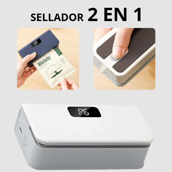 Sellador de bolsas 2 en 1